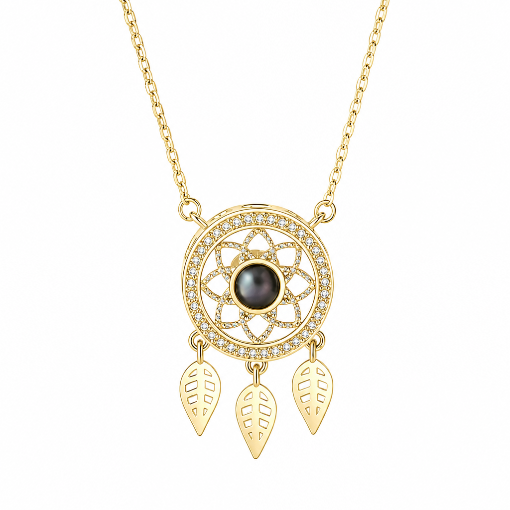 パーソナライズ Dreamcatcher Photo Projection Necklace