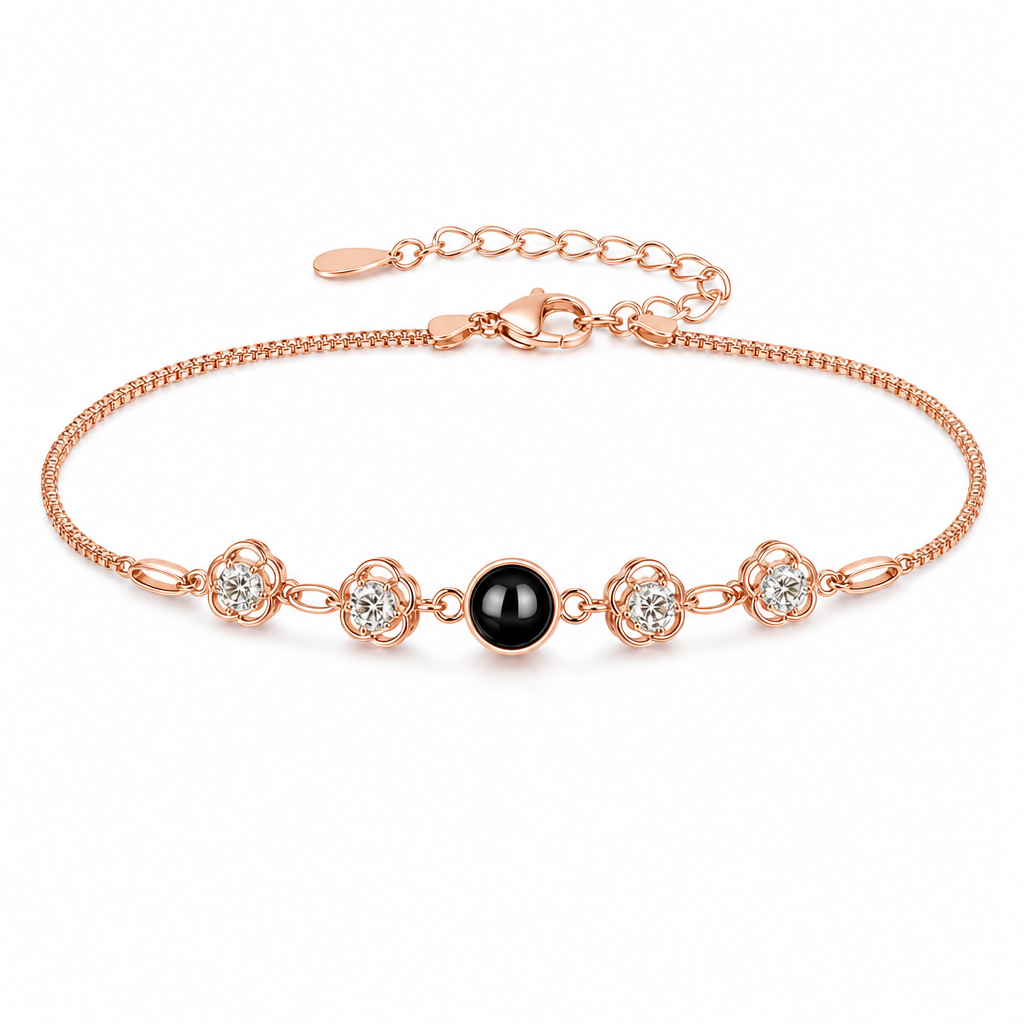 Camellia Photo Projection Bracelet