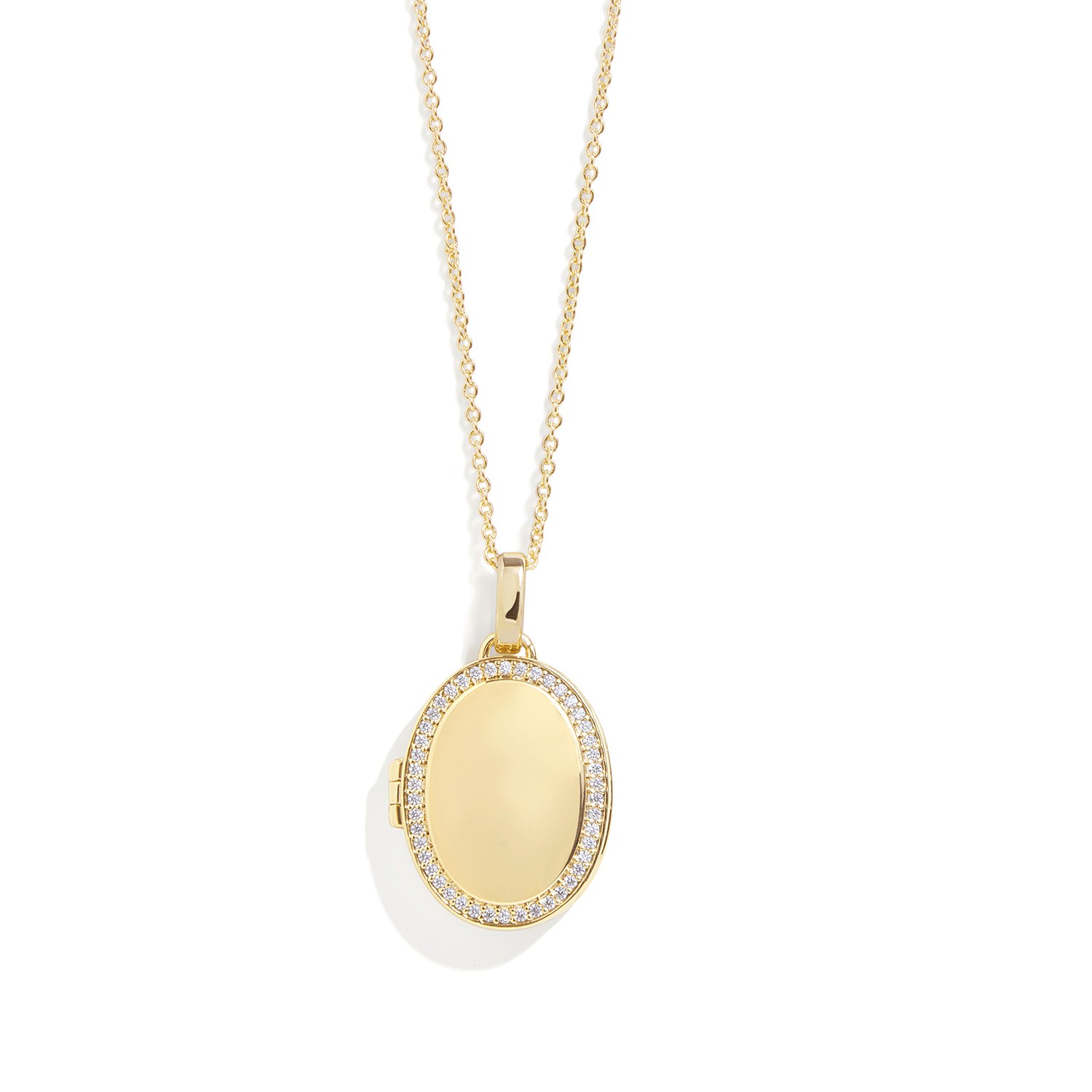 パーソナライズ Oval Locket Necklace
